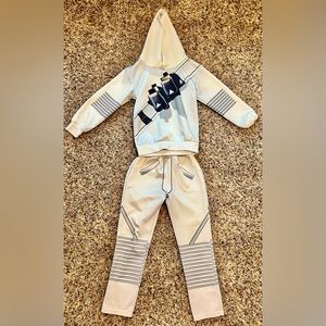 Boys DJ Marshmallow white tracksuit